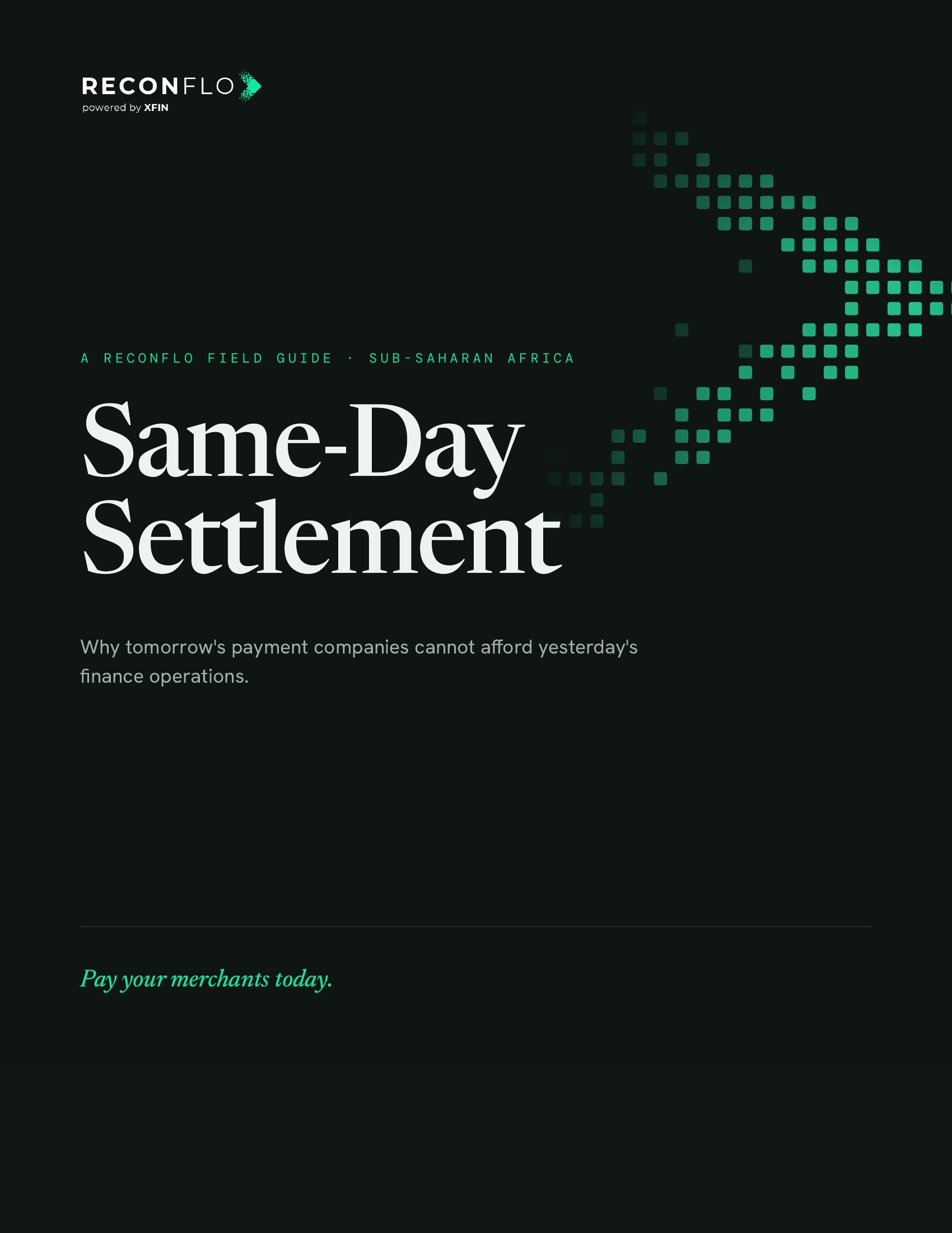 Same-Day Settlement field guide cover